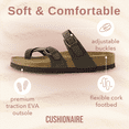 thumbnail image 4 of Cushionaire Women's Luna Cork Footbed Sandals with +Comfort, Wide Widths Available, 4 of 9