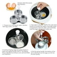 3 Caves Egg Cooker Stainless Steel Egg Boiler Soft Boiled Egg Maker for