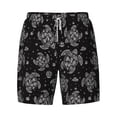 thumbnail image 4 of Lsque Mens Swim Trunks Turtle Pattern - Bathing Suit Compression Liner - Beach Swim Shorts Swimwear - (S-3XL) - Stretch Quick Dry -Small, 4 of 9