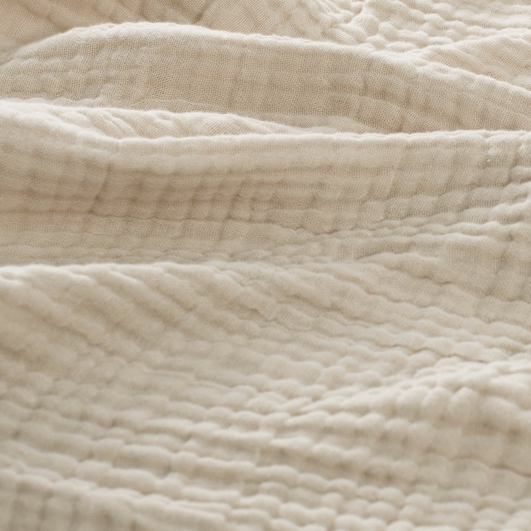 Love's Cabin 100% Cotton Muslin Blanket - 6 Layer King Size 108x90, Lightweight & Breathable (Sage Green)