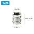 thumbnail image 2 of Unique Bargains Adaptateurs de Filetage Manchon Réducteur Écrou 20 Pcs M10x1.5 Mâle à M8x1.25 Femelle Réparation Insert Écrou 10mm, 2 of 7