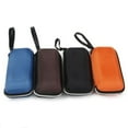 thumbnail image 1 of CNKOO Portable Zipper Rectangle Grid Sunglasses Case Hard Eyewear Glasses Storage Box, 1 of 7