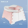 thumbnail image 3 of Jool Baby Portable Potty Training Chair with Travel Bag and 30 Liners, Foldable, Indoor/Outdoor Use, Camping (Sage), 3 of 8