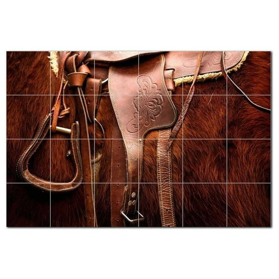 Horse Ceramic Tile Mural Kitchen Backsplash Bathroom Shower, 402920-M64