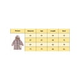 thumbnail image 5 of Suealasg Little Girl Winter Coat 4T 5T 6T 7T Kids Girl Long Sleeve Plaid Print Button Down Collar Hoodie Outerwear Chunky Tunic Jacket Fall Warm Clothing for Children Girl, 5 of 9