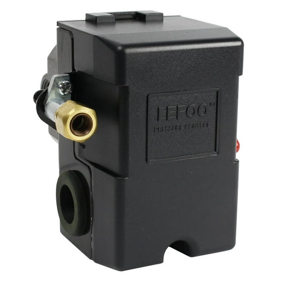 Lefoo LF10A-L4 Heavy Duty 26 Amp Air Compressor Pressure Switch Control Valve 95-125 PSI 4 Port