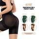 thumbnail image 4 of Pantalones cortos de cintura alta Shapewear KLVEE Tummy Control negros, 4 of 8