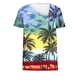 thumbnail image 4 of Fiudx Camisas de Mujer Top Informal de Primavera y Verano de Manga Corta con Cuello En V para Mujer, 4 of 5