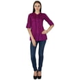 thumbnail image 2 of Boho Casual Top Dress Tunic Women Wear Clothing Cotton Summer Sundress, 2 of 5