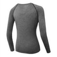 thumbnail image 3 of Women‘s Compression Tops  Performance Athletic Long Sleeve Shirt Moisture Wicking Gym Yoga Running Workout T-Shirt, 3 of 12