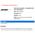 thumbnail image 2 of Front Strut Assembly - Compatible with 2011 Ram Dakota, 2 of 2