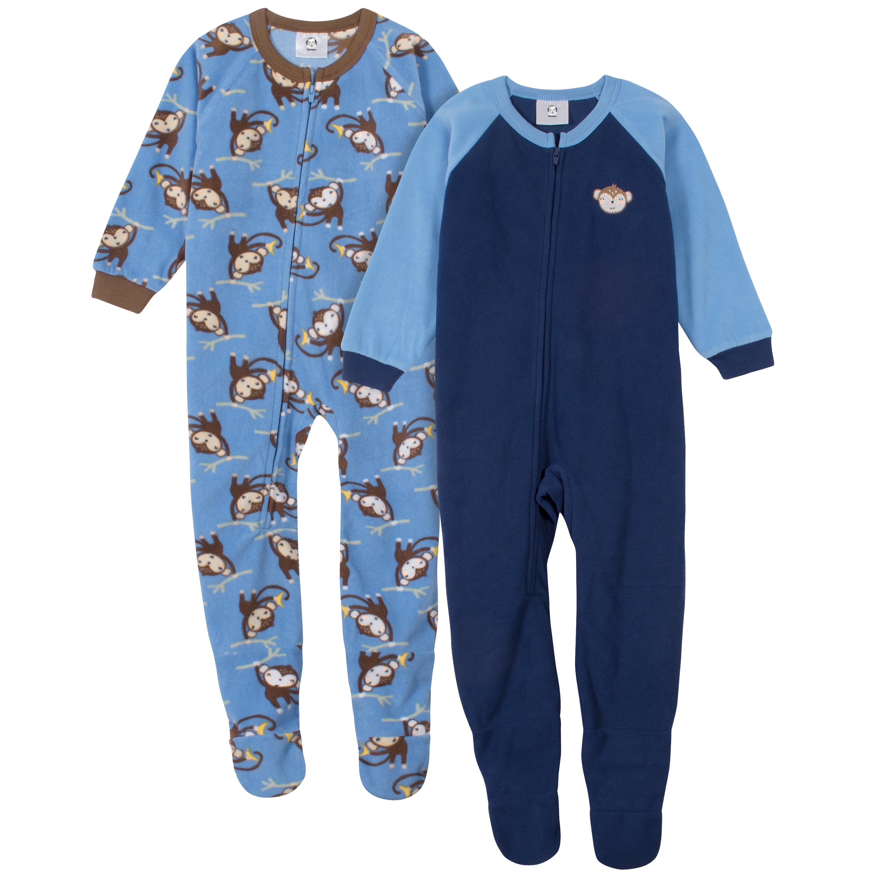 Gerber - Gerber Toddler Boys Microfleece Blanket Sleeper ...