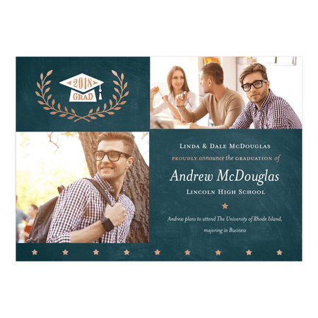 Golden Stars Graduation Announcement