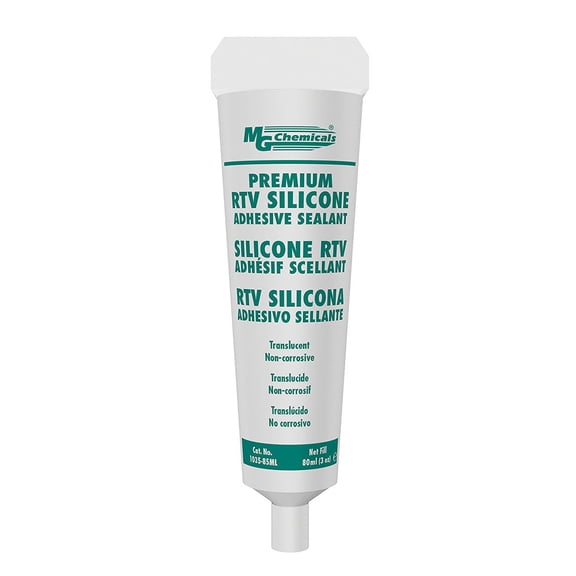 MG Chemicals 1035-80ML Non Corrosive Translucent 1-Part RTV Silicone Adhesive Sealant, 80 ml Tube