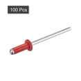 thumbnail image 3 of Unique Bargains 3,2 Mm x 9 Mm Rivets Aveugles Tête Ronde Ouverte en Aluminium, Rouge 100 Pack, 3 of 5