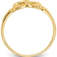 thumbnail image 3 of 14K Yellow Gold Heart Ring (Size 6.5) Made In United States r59, 3 of 6