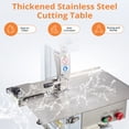 thumbnail image 4 of Electric Bone Saw Machine, Electric Meat Bone Saw 750W, 0.8-5.9 Inch Cutting Thickness with 6 Saw Blades, Frozen Meat Cutting Machine Stainless Steel Countertop for Fish Silver One size, 4 of 8
