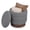 Dark Gray with 360° Swivel, variant on Costway 360° Swivel Boucle Foot Rest with Hidden Storage, 400 Lbs Weight Capacity Footstool Gray and Brown