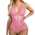 thumbnail image 4 of Sous-vêtements Femmes Mode Combinaison Lingerie Jeu de Rôle Lingerie Aguichant Costumes pour Femmes Lingerie en Dentelle à Carreaux Rouges TTTG, 4 of 8