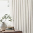 thumbnail image 5 of Extra Wide Pinch Pleat Curtains 120 Inches Long for Patio Sliding Glass Door Natural Linen 60 Inch Wide Curtain Memory Trained Pleated Drapes Hooks Rings 60x120 Curtain for Large Window 1 Panel, 5 of 16