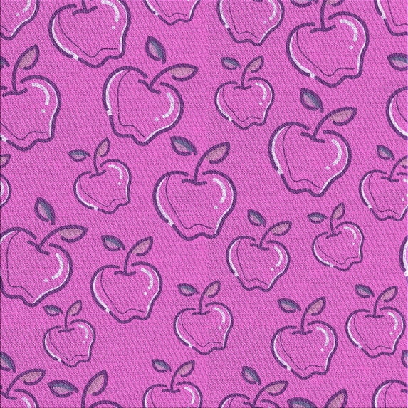 Ahgly Company Indoor Square Patterned Bright Neon Pink Purple Area Rugs, 4' Square