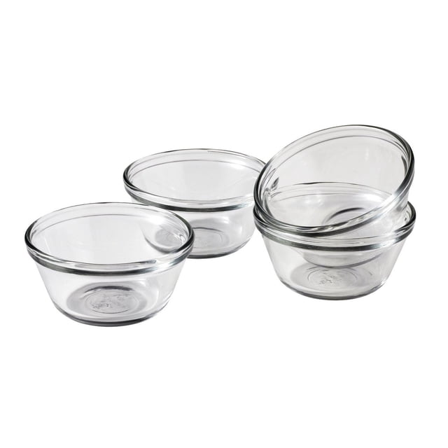 Custard Cups Anchor Hocking Glass, 180 ml, juego de 4 unidades