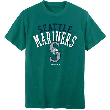 MLB Seattle Mariners Boys 4-18 Short Sleeve Alternate Color Tee (Top 5 Best Baseball Teams)