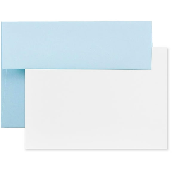 JAM Paper Stationery Set, A2 Size, Baby Blue, 25/Pack