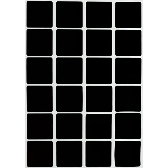 Royal Green Color-Coding Labels Square Stickers 1 inch x 1 inch, Blue - 2400 Pack