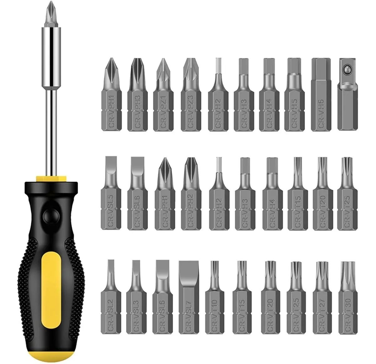 GOXAWEE 108-Piece Hand Tool Set, General Household Tool Kit with Plastic Storage Toolbox for Home Car Repair and DIY, G5239
