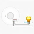 thumbnail image 1 of motion sensor switch, Microwave Radar Sensor Switch, White Low Voltage DC 12-24V for Bathrooms Closets Aisles, 1 of 8