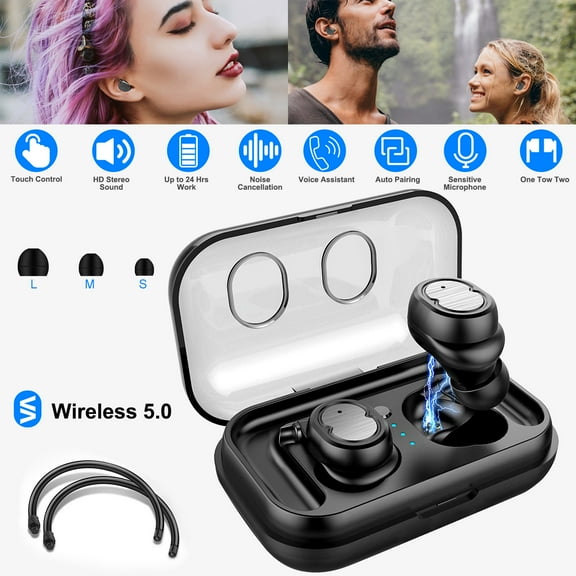 Noise Canceling Earpiece, iMountek TWS Wireless Wireless 5.0 Earbuds IPX4 Touch in-Ear Stereo