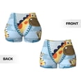 thumbnail image 5 of Vsdgher Giraffe Come Out From Zipper print Workout Shorts for Women Seamless Soft Smooth Gym Yoga Scrunch Active Exercise Fitness Shorts, 5 of 8