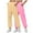 Pink, variant on CaiJunJia Clearance No Boundaries 2 Pack Women's Sweatpants with Pockets Tapered Joggers for Womens Athletic Pants for Workout, Jogging, Running