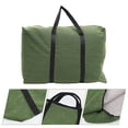 thumbnail image 3 of Bolsa de lona de viaje de gran capacidad, bolsa de lona para equipaje de viaje, bolsa de lona grande, verde oliva, 3 of 8