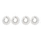 thumbnail image 3 of Pendientes de cristal Minnieouse para mujer joyería de moda boda regalo personalizados madre e hija plata CBP227473, 3 of 6