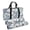 Blue Beige Floral, variant on 3 PCS Empty Mahjong Tote Bag Set for Tile, Racks & Pushers, Zippered Mahjong Set Organizer with Padded Handle, Empty Bags Only, Cute Puppy Dog Purple