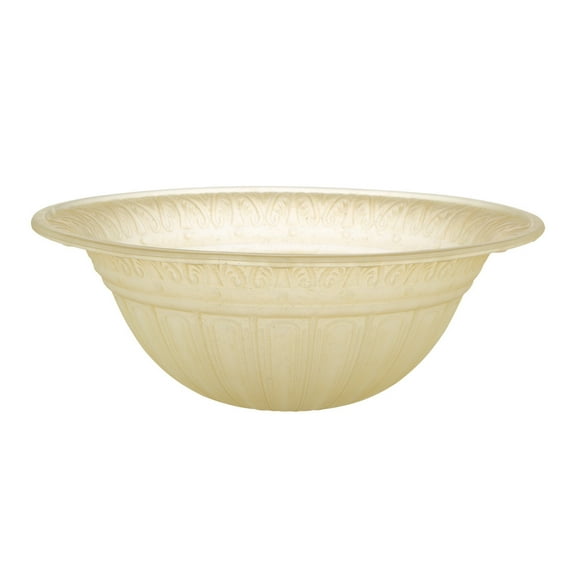 Aspen Creative 23095-01 Amber Transitional Style Replacement Torchiere Glass Shade, 6" high x 15-3/4" diameter