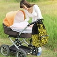 thumbnail image 6 of Balery Yellow Butterflies Mummy Backpack - Waterproof Twill Canvas, Large Capacity Diaper Bag with Multiple Pockets and Adjustable Straps, 6 of 6