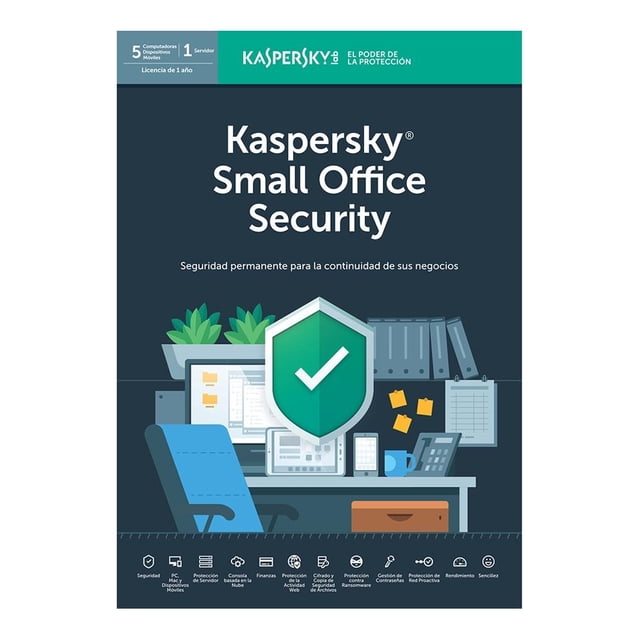Office Security Kaspersky 5 Dispositivos para 1 Servidor por 1 Año