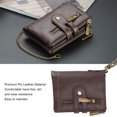 thumbnail image 4 of Men Wallet Purse, Retro Design PU Leather Card Holder Mini Wallets for Men Business Credit Card ID Badge Holders, 4 of 9