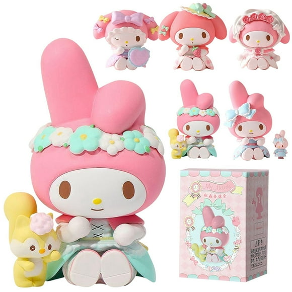 Série Sanrio Boîte Surprise Figurines Personnages d'Anime My Melody Boîte Mystère Jouet Ornements Cadeau