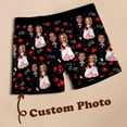 thumbnail image 6 of Men's Funny Wife Face Print Boxer Briefs Underwear Breathable Valentine's Day Boxers Novelty Pattern Printing Black L, 6 of 7