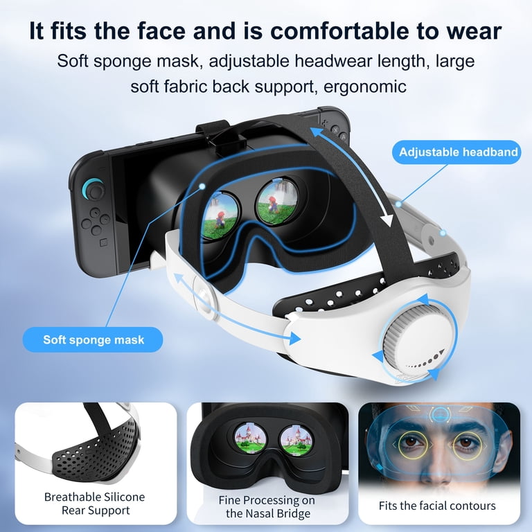 Newest VR Headset for Nintendo Switch 2 Model, 3D VR Glasses with
