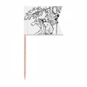 Masterpiece Romance Kingdoms Drawing Toothpick Flags Labeling Marking for Party Cake Food Cheeseplate