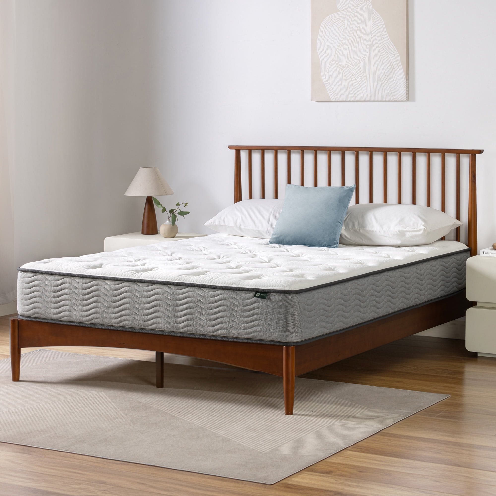 Zinus Comfort Support 10" Cooling Gel Hybrid Mattress with Pocket Springs. King