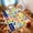 ABC-Animal Bubble, variant on Large Area Rug Washable Rugs for Living Room Comfort Standing Rug 5' x 7' Carpets Circle Sampler Abstract Classroom Educational Area Rug for School, Home, Bedroom, Learning Centers