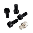 thumbnail image 1 of 4 Pcs M14*1.5 mm Écrou de Verrouillage de Roue en Acier Noir avec Clé de Rechange et Accessoire, 1 of 5