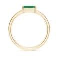 thumbnail image 2 of ANGARA Natural 1 Ct Emerald-Cut Emerald Solitaire Ring With Diamonds in 14K Yellow Gold for Women (Size-7x5mm) | May Birthstone, Anniversary, Jewelry Gift for Women | Natural Emerald Ring, 2 of 10