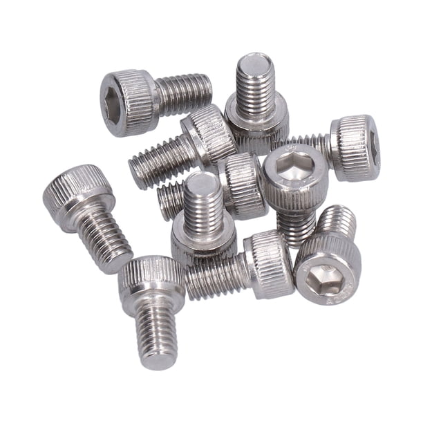 Pernos DI, juego de 30 tornillos M6, pernos de cabeza cilíndrica, tornillos de cabeza hueca hexagonal, mejore su experiencia